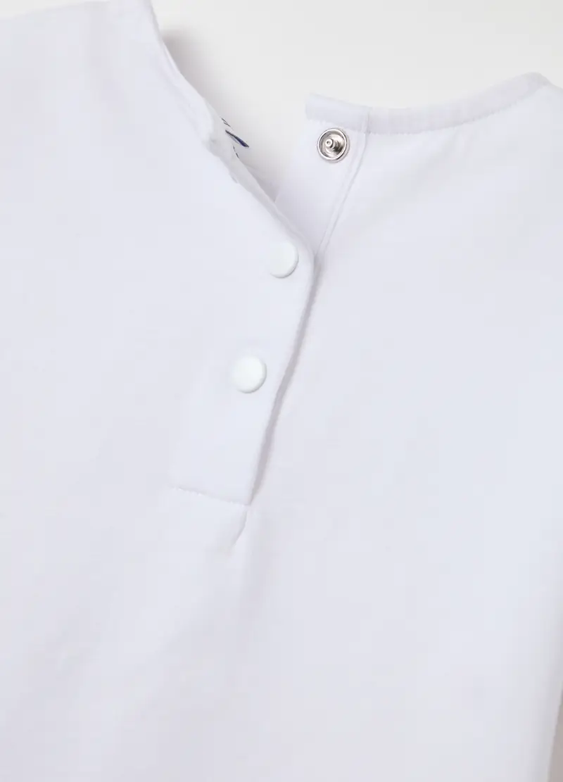 FAGOTTINO, Maglietta Da Bambina In Cotone Elasticizzato Bianca Regular Fit, Bianco, Taglia: 9-12 miniatura 3