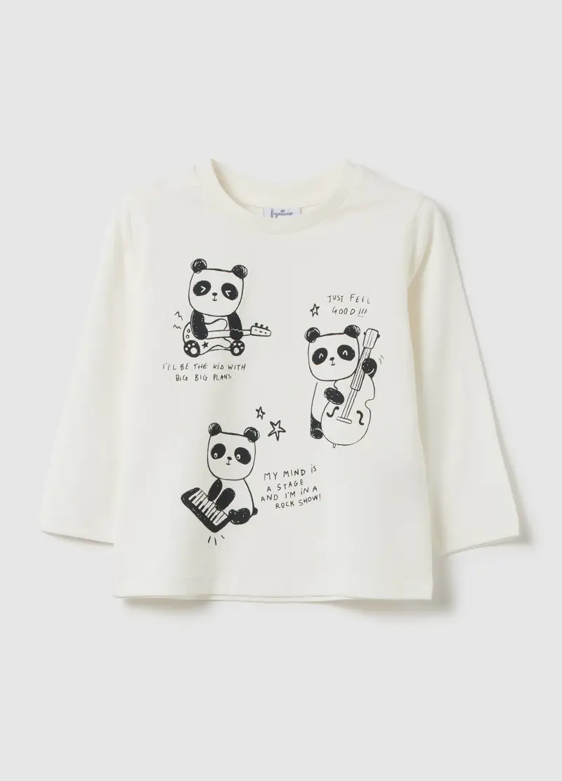 FAGOTTINO, Maglietta Da Bambino In Puro Cotone Bianca Regular Fit, Bianco, Taglia: 9-12