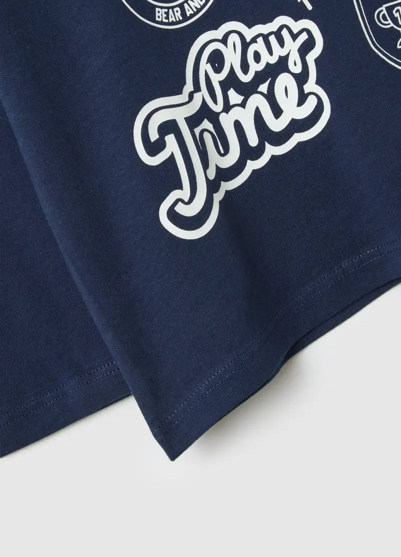 FAGOTTINO, Maglietta Da Bambino In Puro Cotone Blu Regular Fit, Blu, Taglia: 9-12 miniatura 2