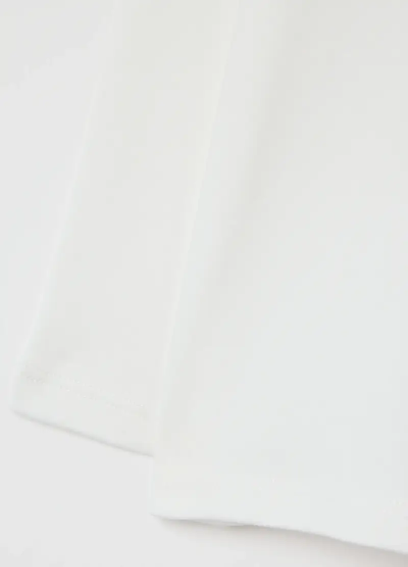 Maglietta Da Bimbo In Puro Cotone Bianca Regular Fit, Bambino, Bianco miniatura 3