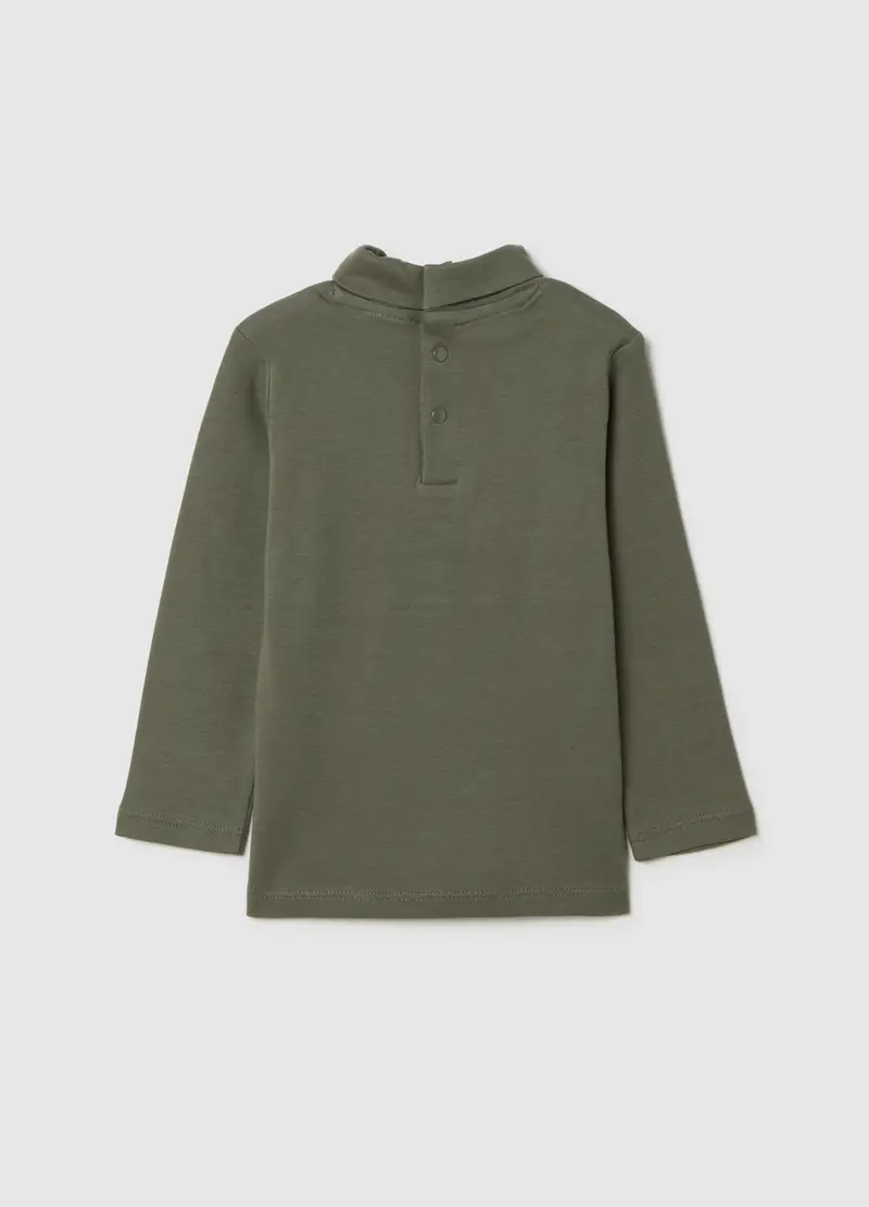 Maglietta Da Bimbo In Puro Cotone Verde Regular Fit, Bambino, Verde miniatura 2