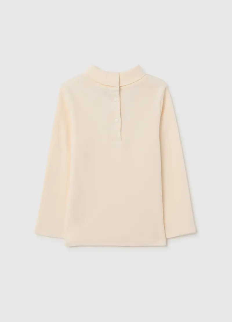 Maglietta Da Neonata In Puro Cotone Beige Regular Fit, Bambina, Beige miniatura 2