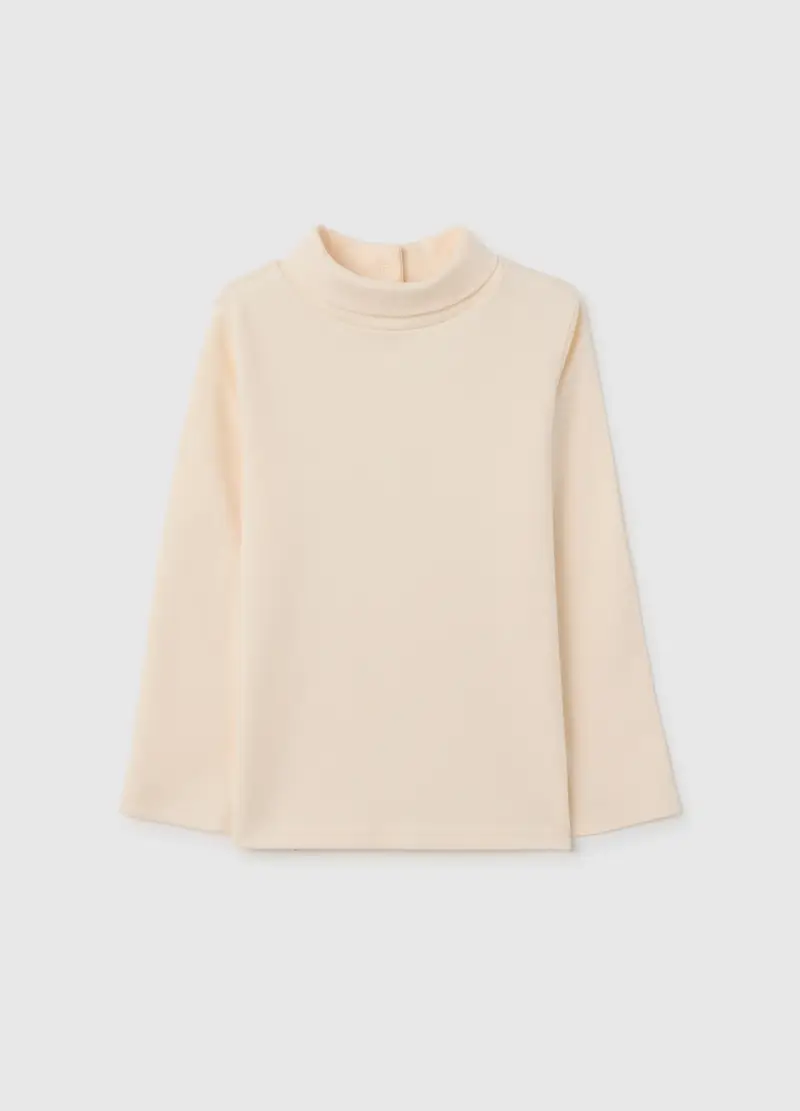 Maglietta Da Neonata In Puro Cotone Beige Regular Fit, Bambina, Beige