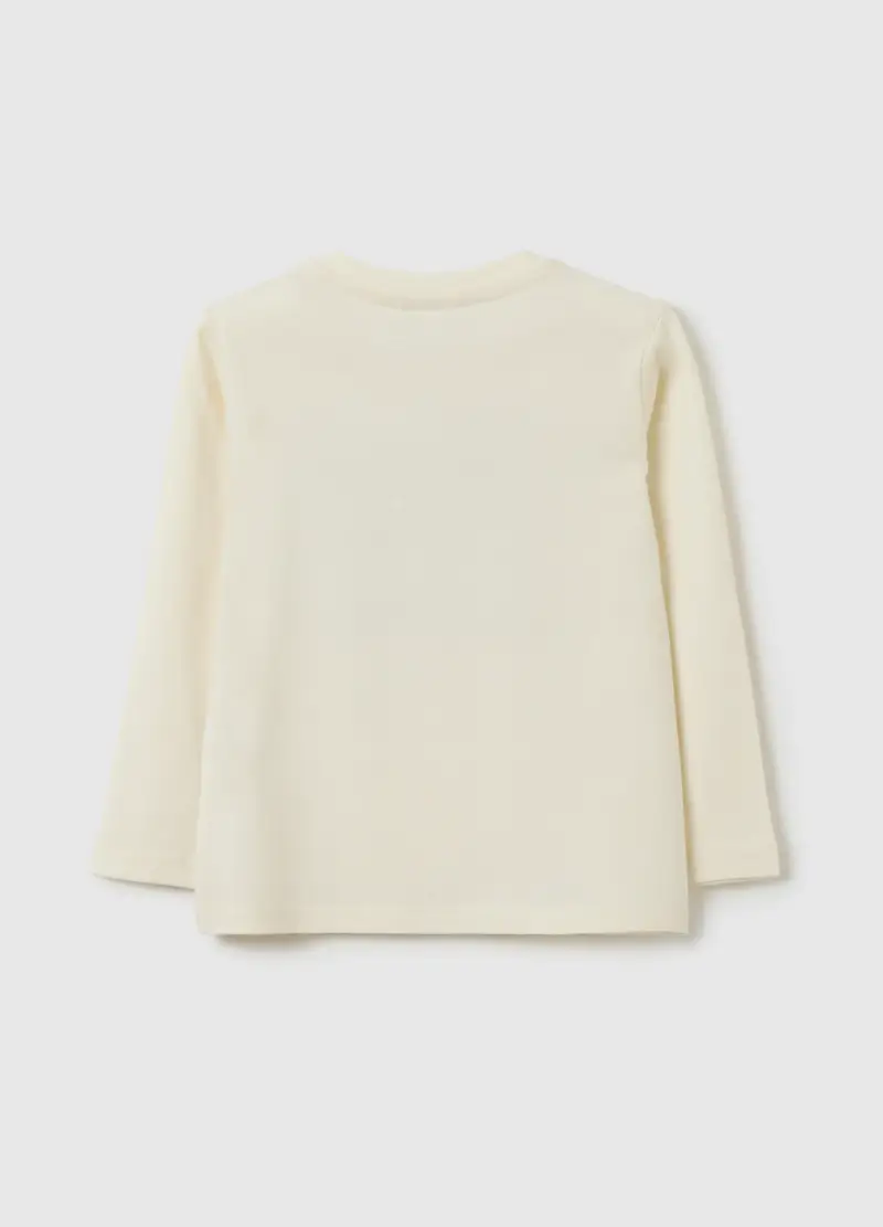 Maglietta Da Neonato In Puro Cotone Beige Regular Fit, Bambino, Beige miniatura 2