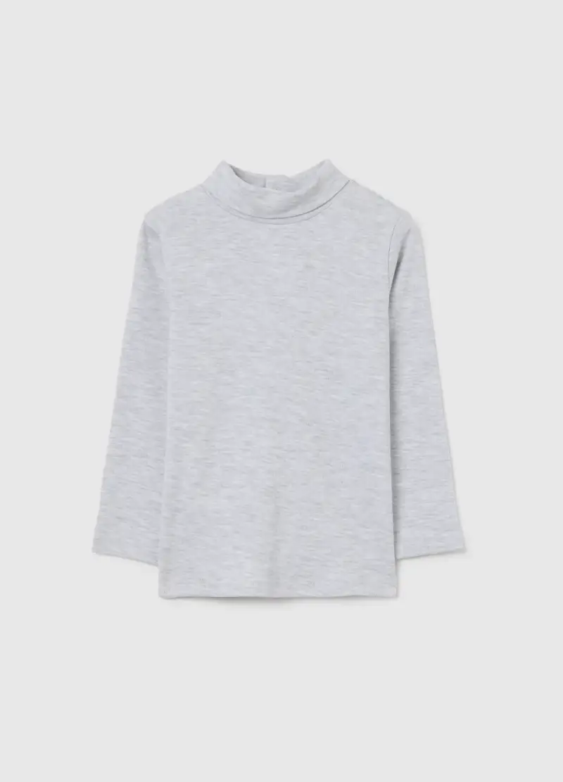 Maglietta Grigia A Maniche Lunghe Da Bimbo In Puro Cotone Regular Fit, Bambino, Grigio