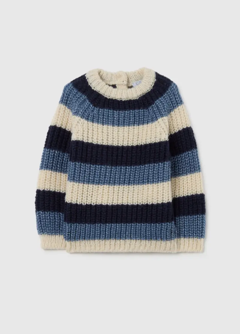 Maglione A Righe Multicolor Da Bimbo Regular Fit, Bambino, Multicolor