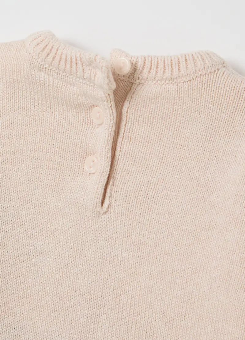 FAGOTTINO, Maglione Beige Con Panda Ricamato, Bambina, Beige, Taglia: 9-12 miniatura 2