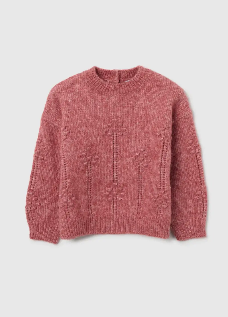 Maglione Per Bimba Rosa Regular Fit, Bambina, Rosa