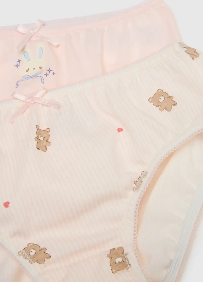 Multipack Mutandine In Puro Cotone Multicolor Per Neonate, Bambina, Multicolor miniatura 3