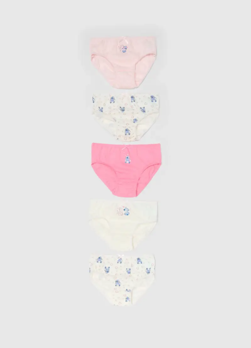 Multipack Mutandine In Puro Cotone Multicolor Regular Fit Per Neonate, Bambina, Multicolor