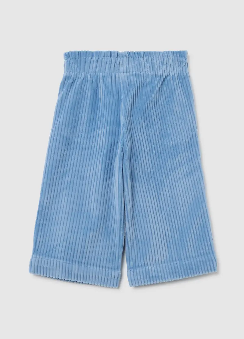 Pantaloni Azzurri A Gamba Larga Da Bimba, Bambina, Azzurro miniatura 3