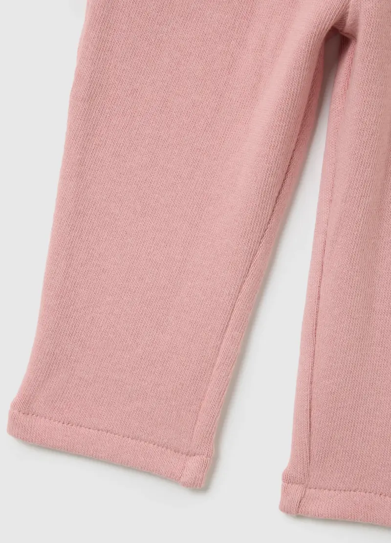 Pantaloni Baggy Da Bimba In Cotone Elasticizzato Rosa, Bambina, Rosa miniatura 3