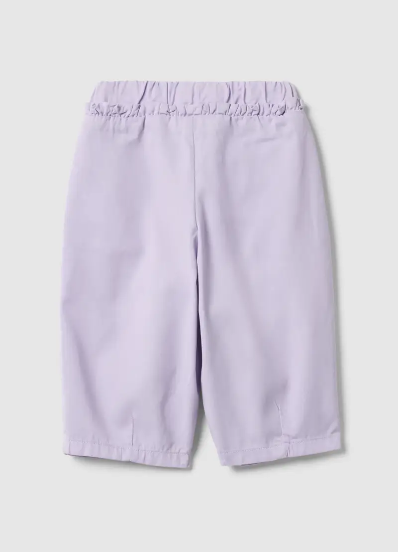 Pantaloni Baggy In Lyocell E Cotone Viola Da Bimba, Bambina, Viola miniatura 2