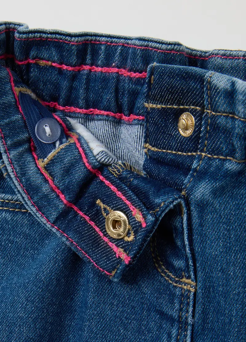 FAGOTTINO Pantaloni cargo Bambina Denim 1174821 miniatura 3