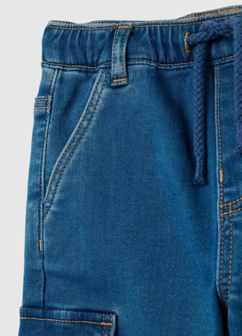 FAGOTTINO Pantaloni cargo Bambino Denim 1091500 miniatura 2