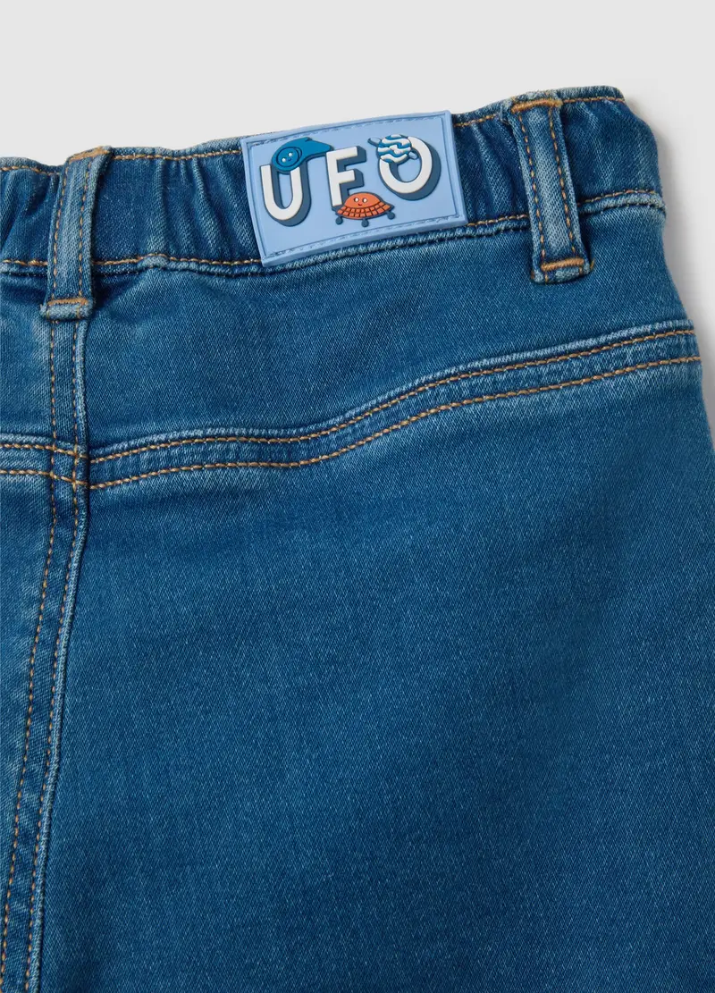 FAGOTTINO Pantaloni cargo Bambino Denim 1091500 miniatura 3