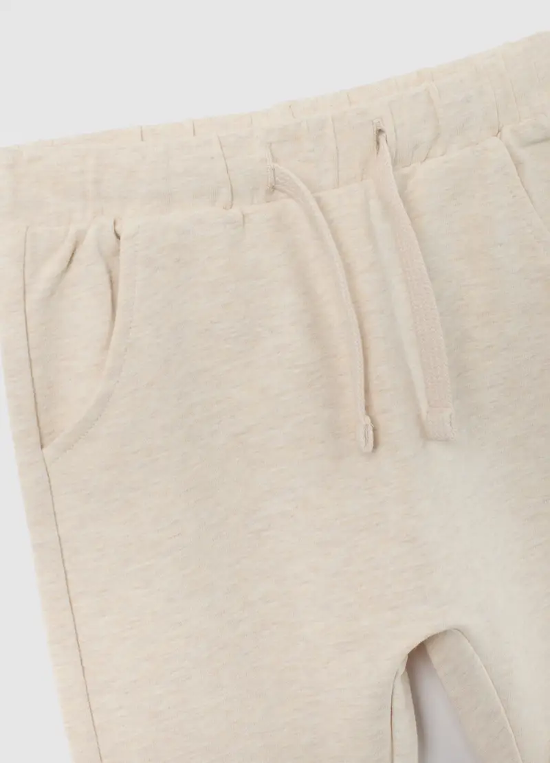 Pantaloni Da Bimba In Cotone Beige Regular Fit, Bambina, Beige miniatura 3