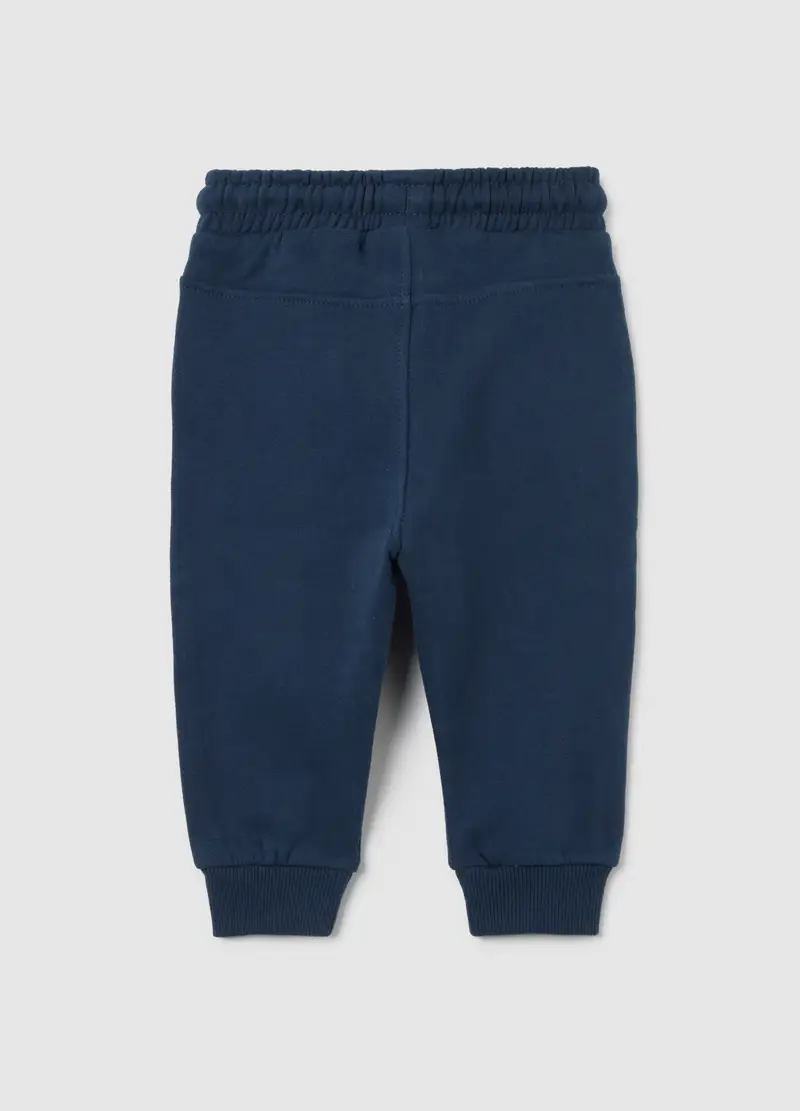 Pantaloni Da Bimbo In Puro Cotone Blu Regular Fit, Bambino, Blu miniatura 2