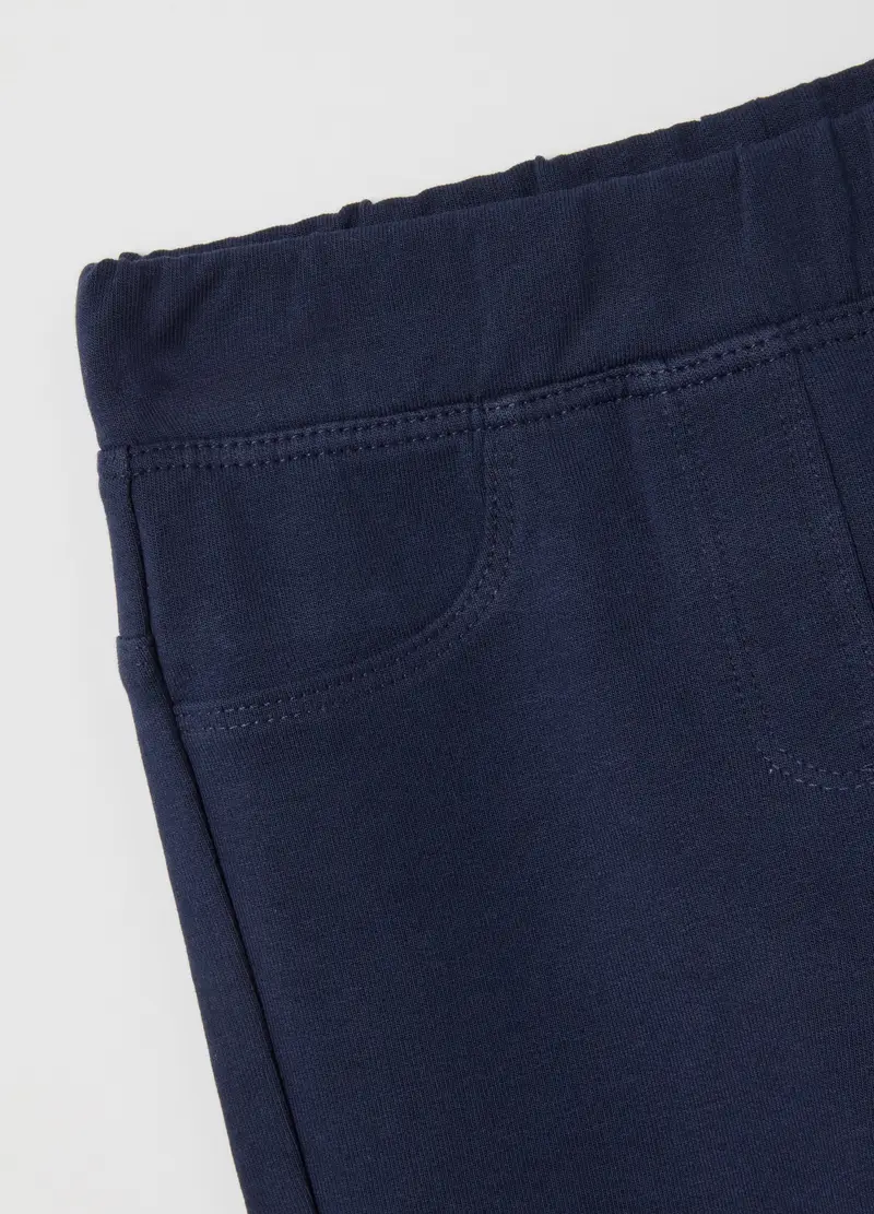 FAGOTTINO, Pantaloni Da Neonata In Cotone Blu Flare Fit, Bambina, Blu, Taglia: 9-12 miniatura 2