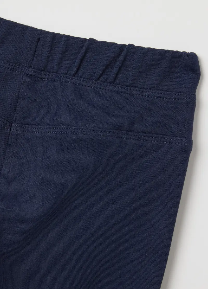 FAGOTTINO, Pantaloni Da Neonata In Cotone Blu Flare Fit, Bambina, Blu, Taglia: 9-12 miniatura 3