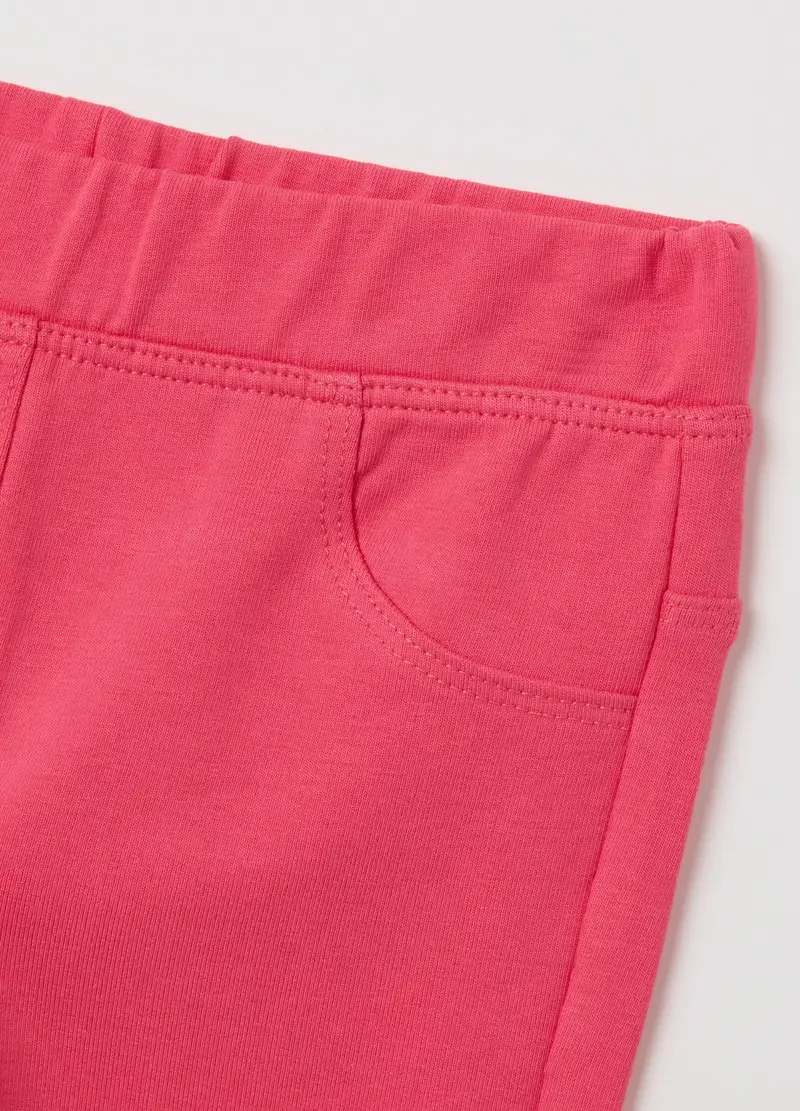 FAGOTTINO, Pantaloni Da Neonata In Cotone Elasticizzato Rosa Flare, Bambina, Rosa, Taglia: 9-12 miniatura 2