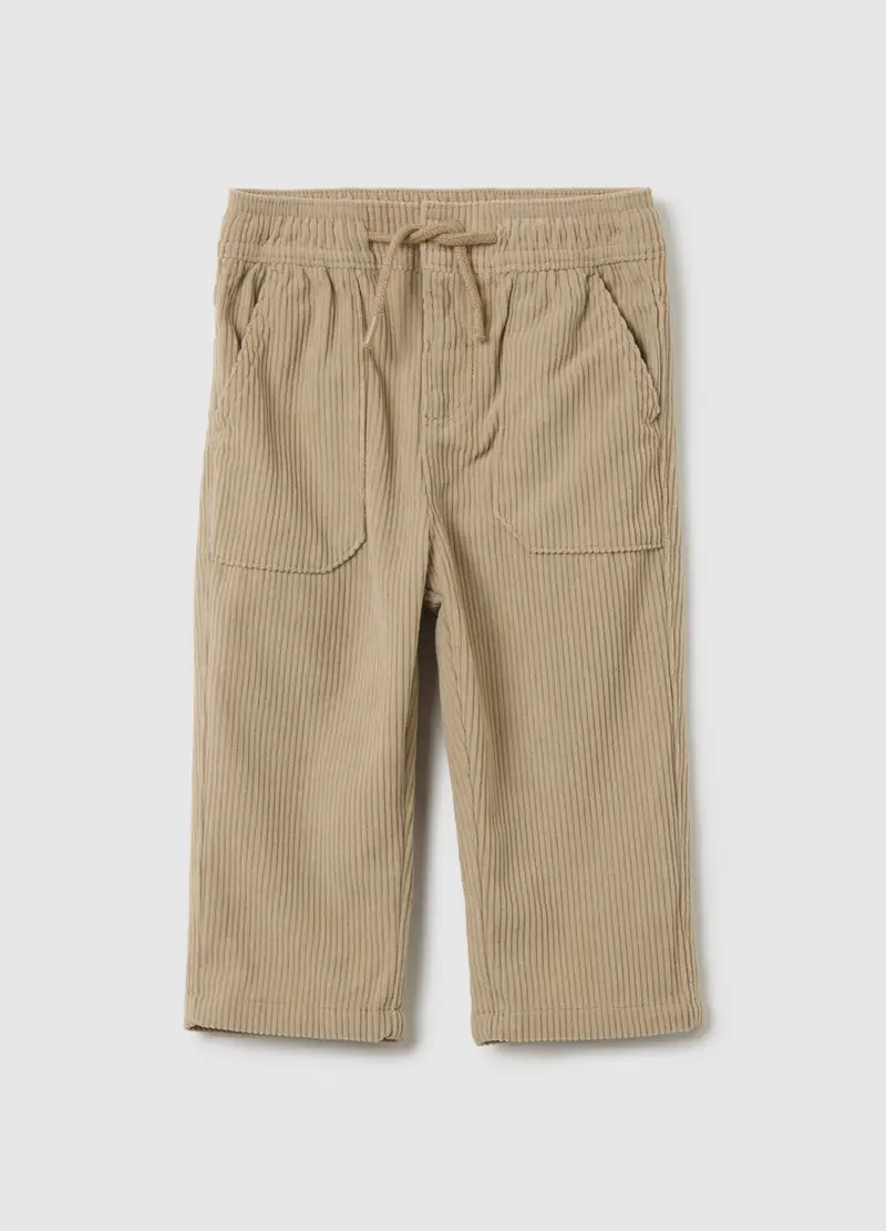 Pantaloni Da Neonato Beige Regular Fit, Bambino, Beige