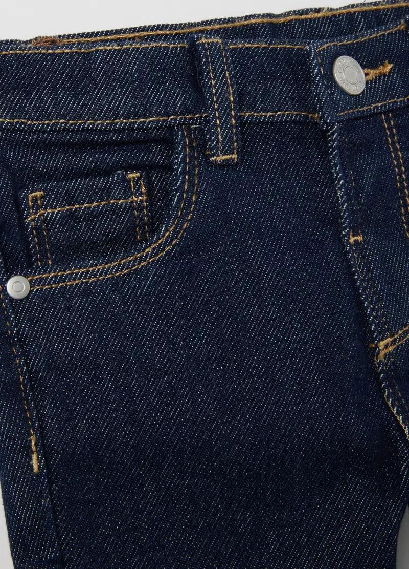 FAGOTTINO, Pantaloni Da Neonato In Denim Blu Regular Fit, Bambino, Denim, Taglia: 9-12 miniatura 2