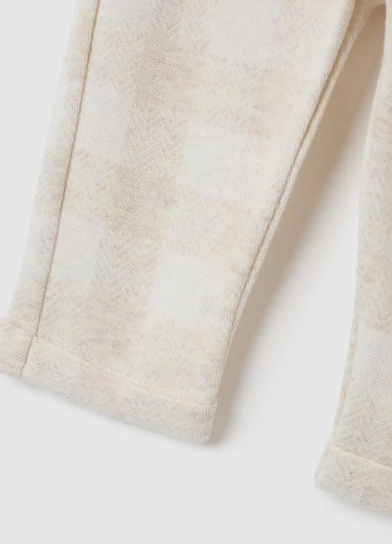 FAGOTTINO, Pantaloni Da Neonato In Misto Cotone Beige Regular Fit, Beige, Taglia: 1-3 miniatura 3