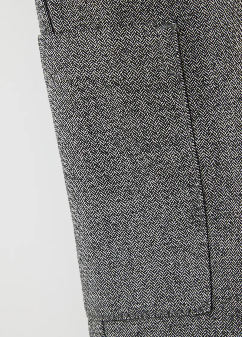 FAGOTTINO, Pantaloni Da Neonato In Misto Cotone Grigi Regular Fit, Bambino, Grigio, Taglia: 12-18 miniatura 2