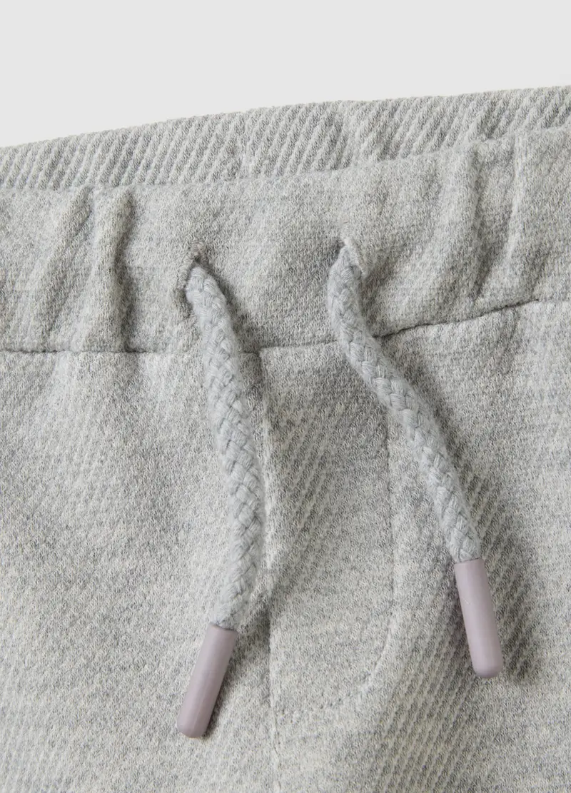 FAGOTTINO, Pantaloni Da Neonato In Misto Cotone Grigi Regular Fit, Grigio, Taglia: 1-3 miniatura 3