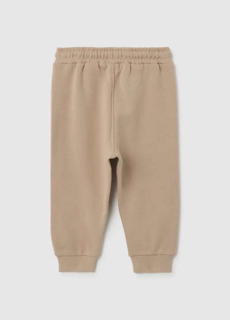 Pantaloni Da Neonato In Puro Cotone Beige Regular Fit, Bambino, Beige miniatura 2