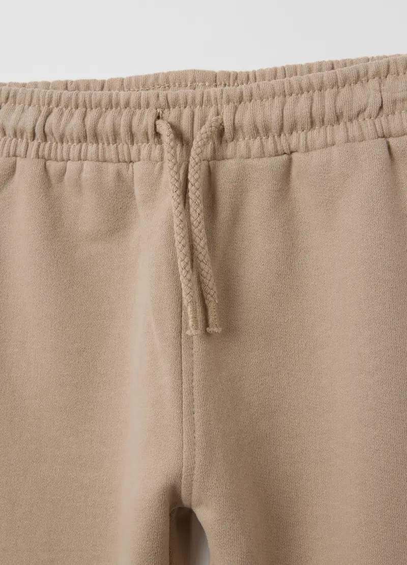Pantaloni Da Neonato In Puro Cotone Beige Regular Fit, Bambino, Beige miniatura 3