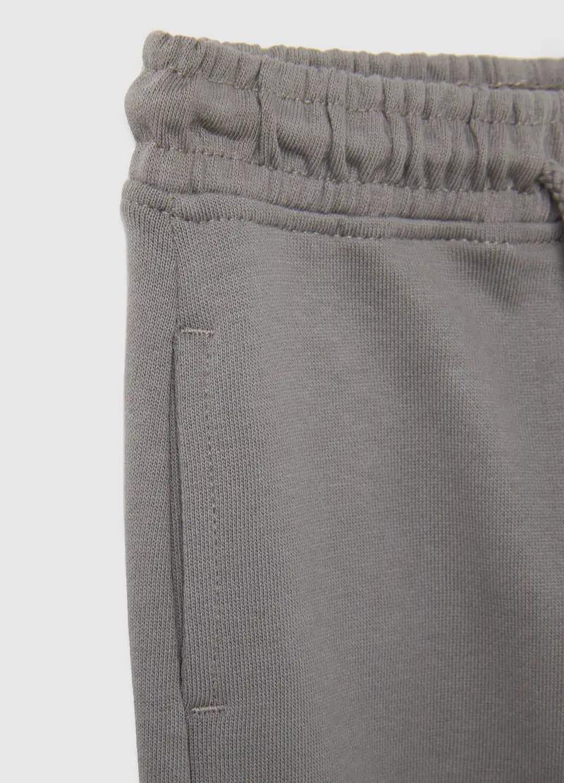 FAGOTTINO, Pantaloni Da Neonato In Puro Cotone Grigio Regular Fit, Bambino, Grigio, Taglia: 9-12 miniatura 3
