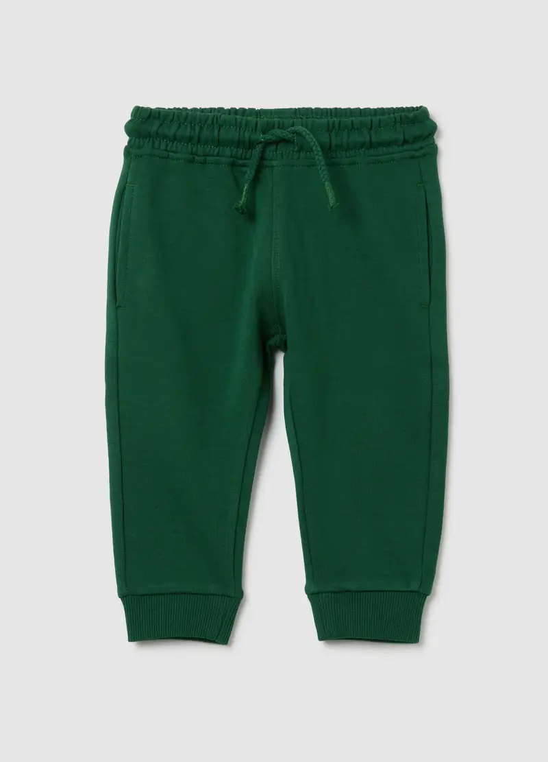 FAGOTTINO, Pantaloni Da Neonato In Puro Cotone Verde Regular Fit, Bambino, Verde, Taglia: 9-12