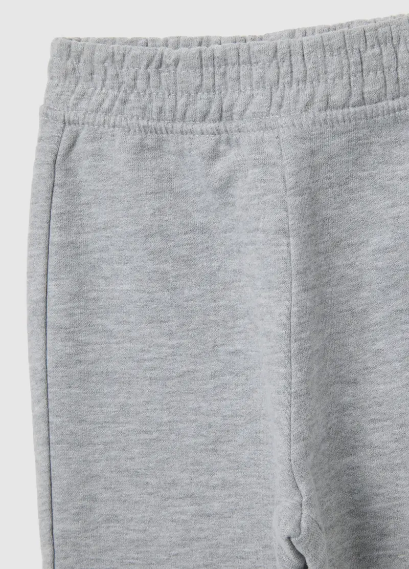 Pantaloni Grigi Da Bimba In Puro Cotone Fleece Regular Fit, Bambina, Grigio miniatura 3