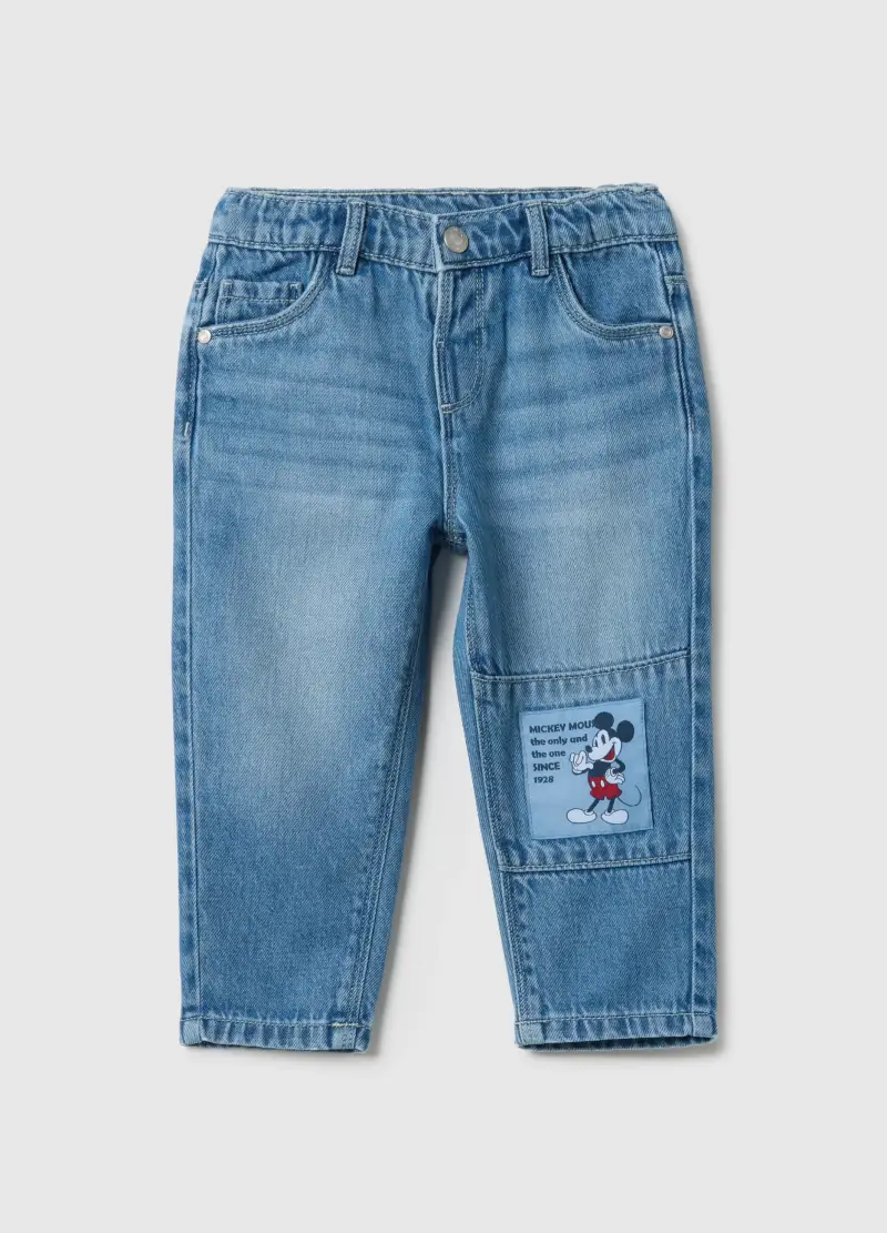 Pantaloni In Puro Cotone Denim Da Bimbo Regular Fit, Bambino, Denim