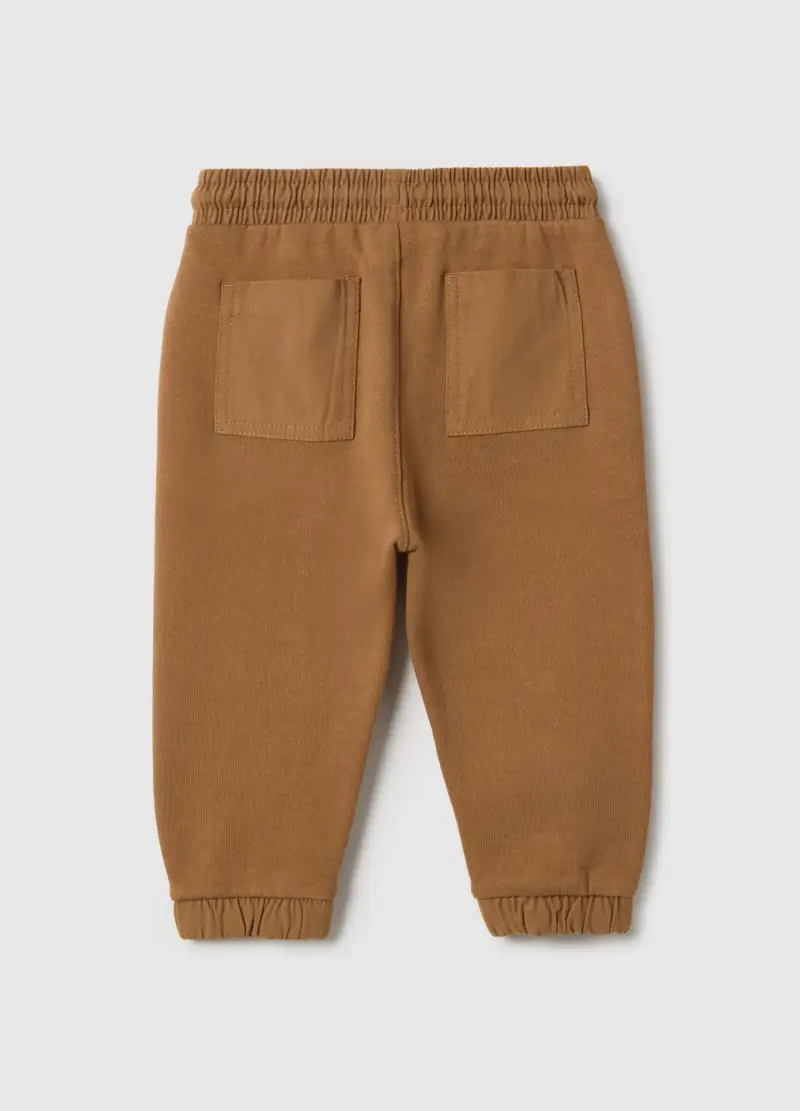 Pantaloni In Puro Cotone Marroni Da Bimbo Regular Fit, Bambino, Marrone miniatura 2