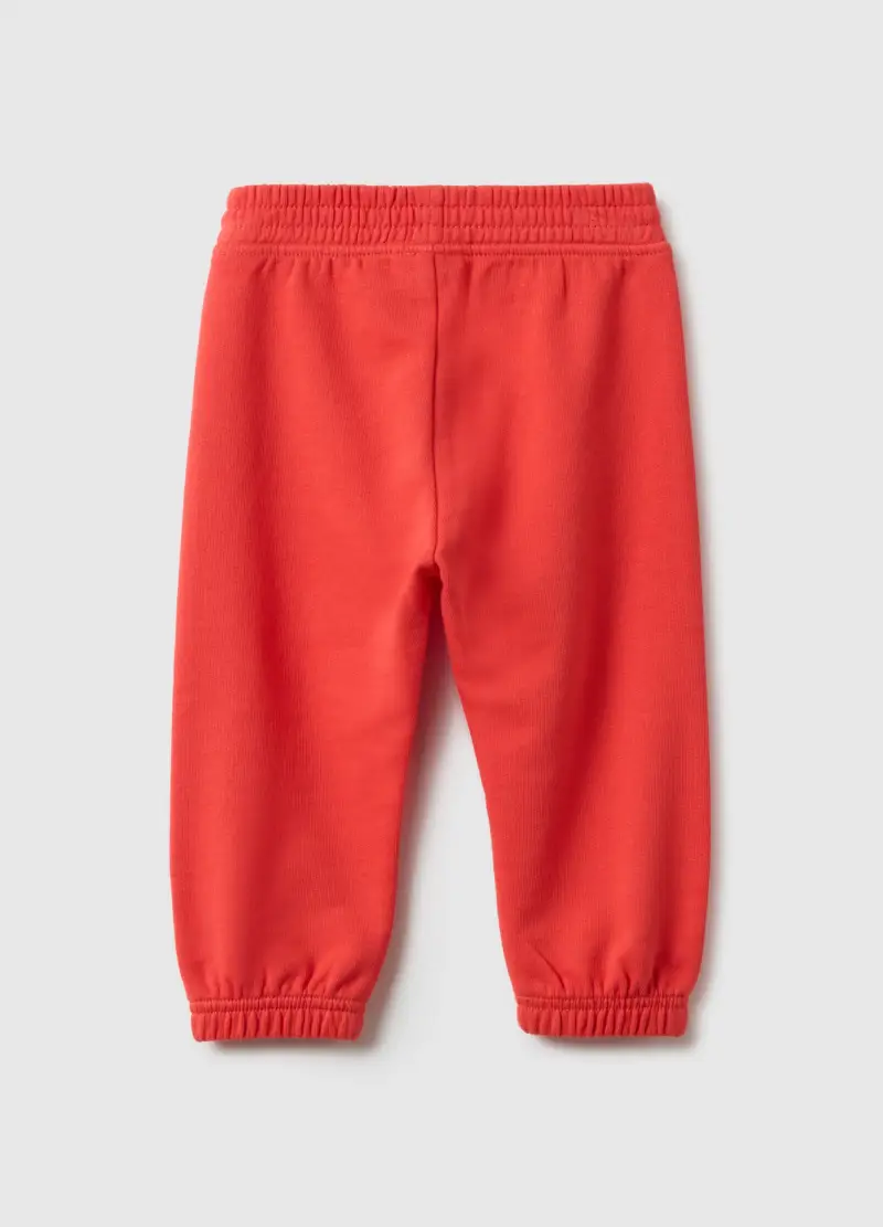 Pantaloni Jogger Arancioni Da Bimba In Puro Cotone Regular Fit, Bambina, Arancione miniatura 2