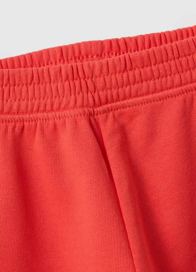 Pantaloni Jogger Arancioni Da Bimba In Puro Cotone Regular Fit, Bambina, Arancione miniatura 3