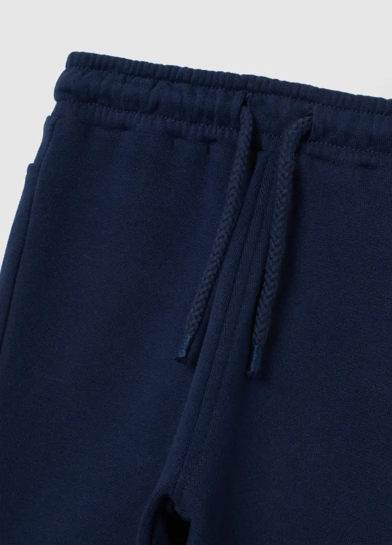Pantaloni Jogger Blu Da Bimbo In Misto Cotone Regular Fit Con Stampa, Bambino, Blu miniatura 3