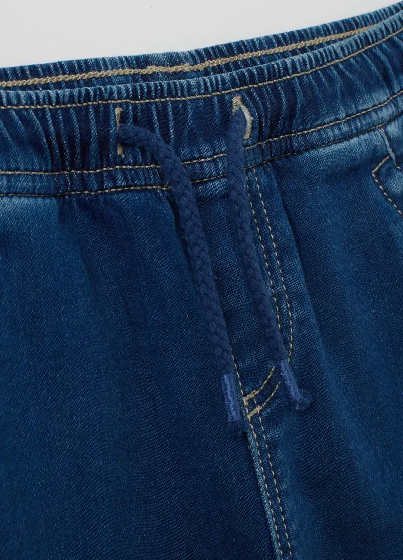 FAGOTTINO, Pantaloni Jogger Da Bambino In Denim Blu Regular Fit, Blu, Taglia: 12-18 miniatura 3