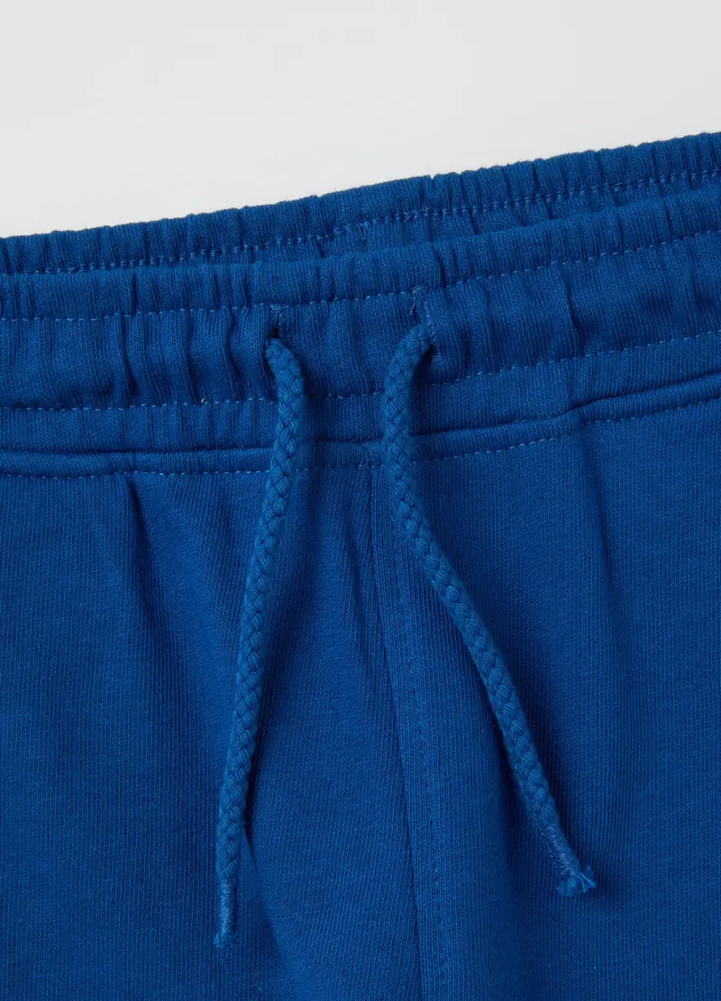 FAGOTTINO, Pantaloni Jogger Da Bambino In Puro Cotone Blu Regular Fit, Blu, Taglia: 9-12 miniatura 3