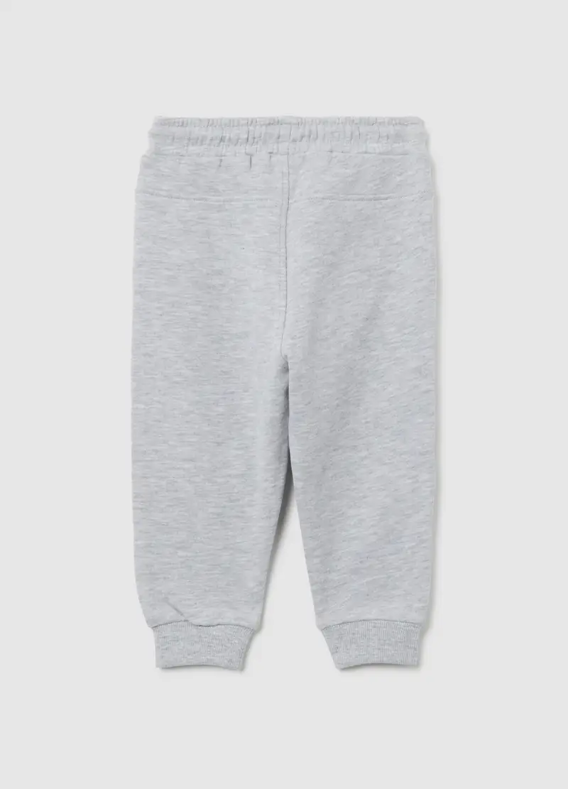 Pantaloni Jogger Grigi Da Bimbo In Misto Cotone Regular Fit Con Stampa, Bambino, Grigio miniatura 2