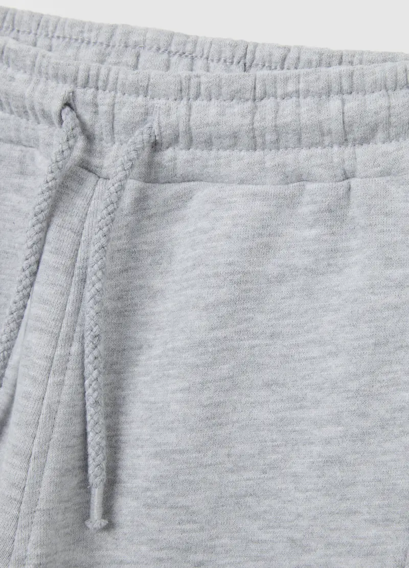 Pantaloni Jogger Grigi Da Bimbo In Misto Cotone Regular Fit Con Stampa, Bambino, Grigio miniatura 3