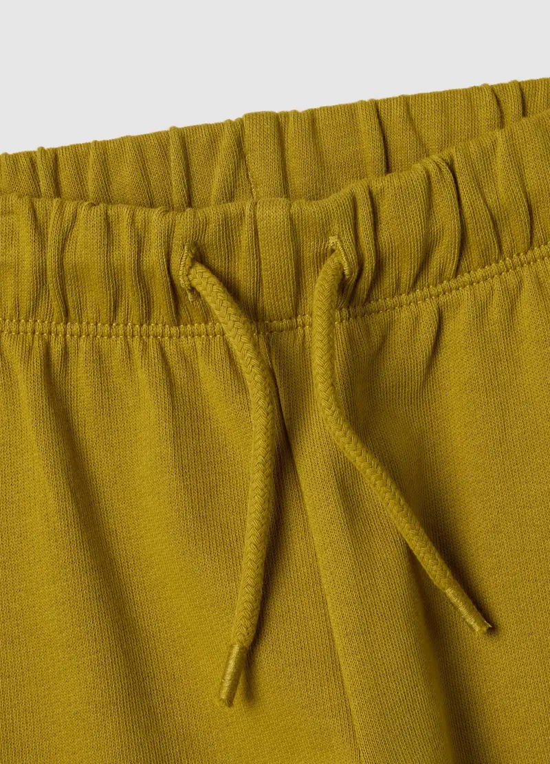 Pantaloni Jogger In Puro Cotone Nero Da Bimbo Regular Fit, Bambino, Nero miniatura 3