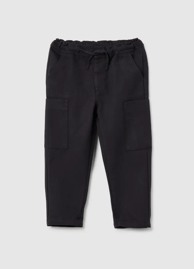 FAGOTTINO, Pantaloni Neri Da Neonato Regular Fit, Bambino, Nero, Taglia: 12-18