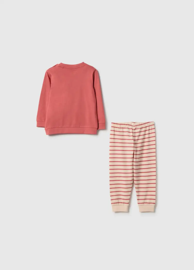 Pigiama A Righe Multicolor Da Neonato In Puro Cotone Regular Fit, Bambino, Multicolor miniatura 2