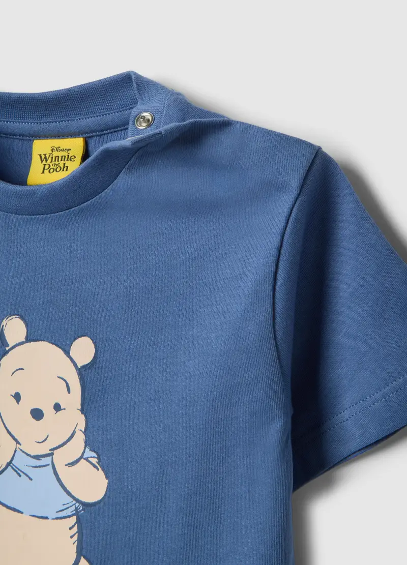 Pigiama Corto In Puro Cotone Multicolor Da Neonato Con Winnie-the-pooh, Bambino, Multicolor miniatura 3