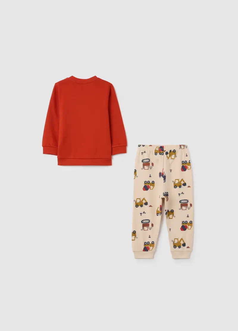 Pigiama Da Neonato In Puro Cotone Multicolor Con Stampa, Bambino, Multicolor miniatura 2