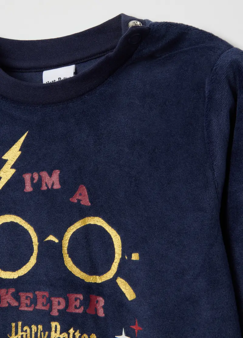 Pigiama Da Neonato In Velour Multicolor Regular Fit Di Harry Potter, Unisex, Multicolor miniatura 3